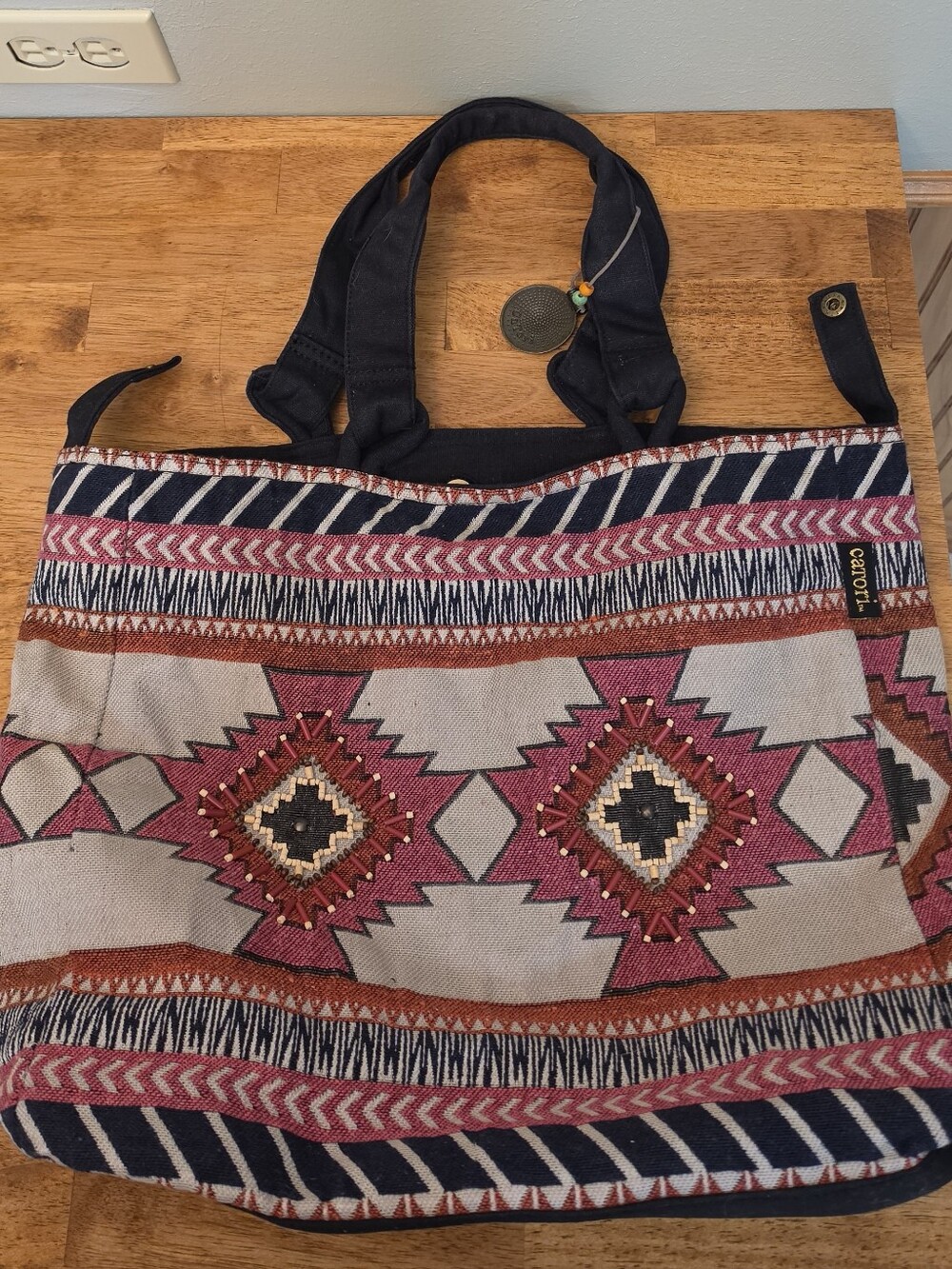 Catori Aztec-Pattern Large Tote
